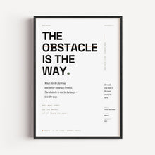 The Obstacle Is the Way poster — MNFSTO